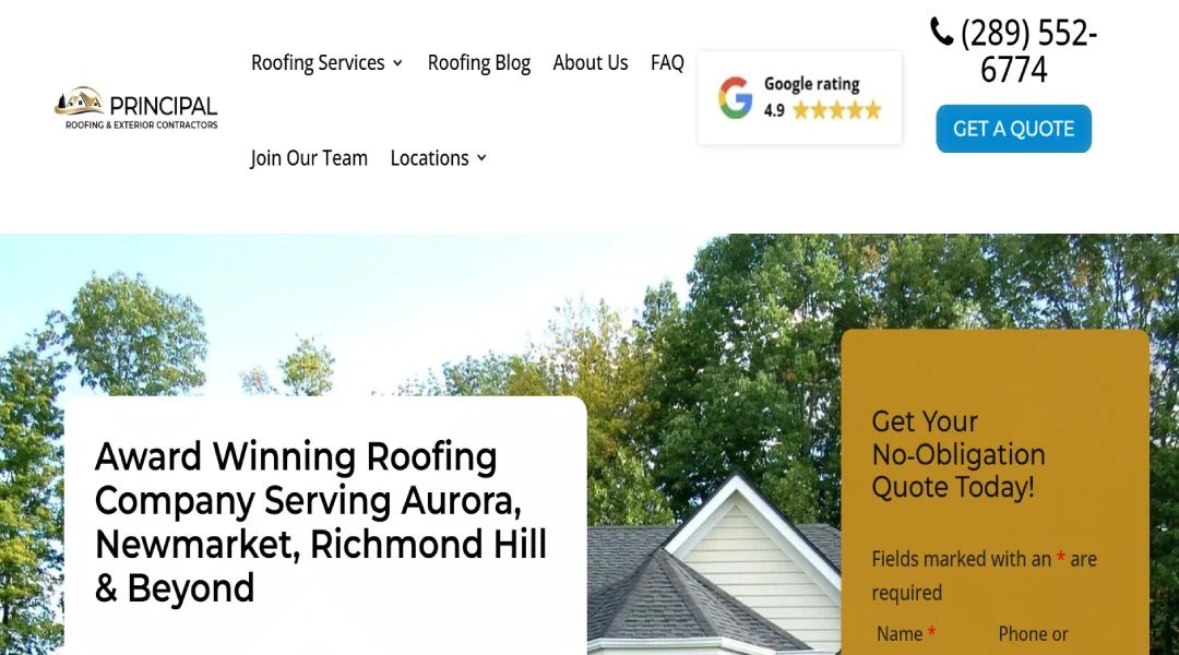 Principal Roofing and Exterior Contractors