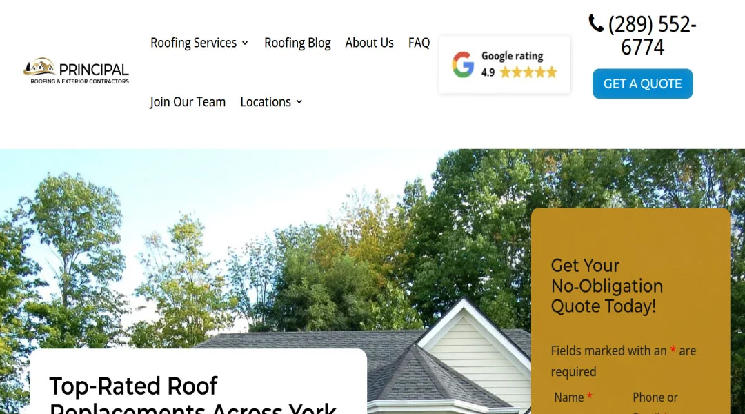 Principal Roofing and Exterior Contractors