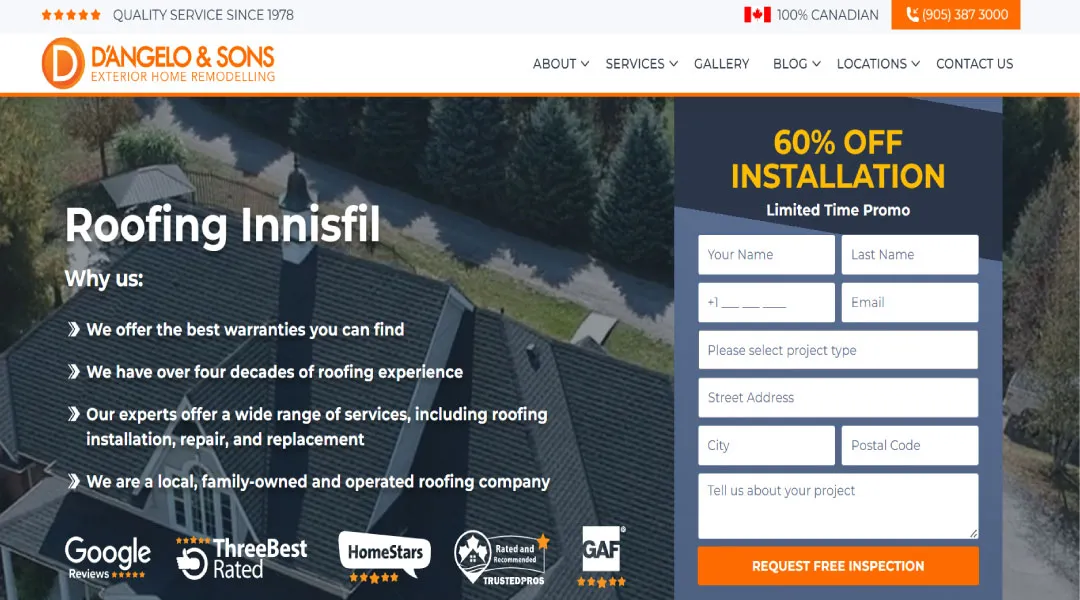D’Angelo & Sons Roofing
