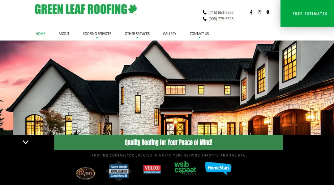 Green Leaf Roofing Inc.